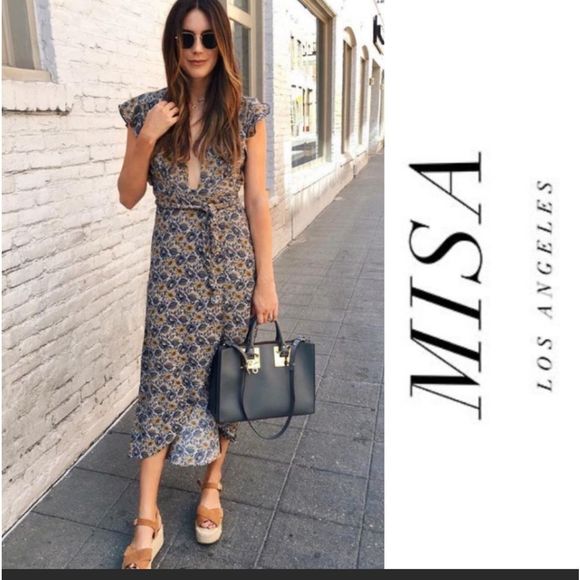 Misa Los Angeles Dresses & Skirts - MISA Los Angeles wrap floral dress
